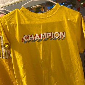 Yellow champion medium tee